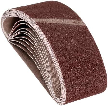 24 Pcs Sanding Belts 4 x 24 Inch 80 Grit Aluminum Oxide
