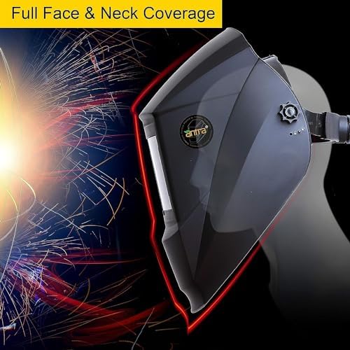 Antra Digital Solar Power Auto Darkening Welding Helmet - DP3-001X True Color 3/5-13 w/Tack Mode, Shade Lock, Two Step Delay, Low TIG Rating 2A - Precision Protection for Welding Excellence
