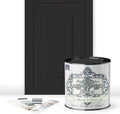 ALL-IN-ONE Paint by Heirloom Traditions, Warm Embers (Warm Black), Quart - Durable cabinet and furniture paint. Built in primer and top coat, no sanding needed. Includes our 30 featured color card.