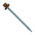 Fasteners Plus ST Fastening #10 x 2-1/2" Kwikseal Woodbinder Metal Roofing Screws Metal-to-Wood Brown (Pack of 250)
