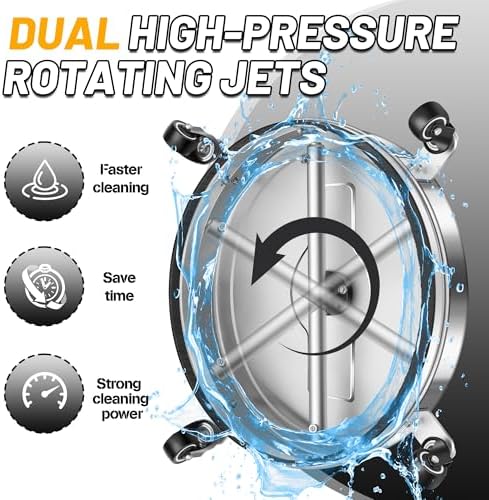 LidoDola 20'' Pressure Washer Surface Cleaner, Power Washer Accessory