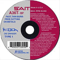 United Abrasives-SAIT 23061 A36T Fast Cutting Thin High Speed Cut-Off Wheels 4" x 1/16" x 5/8", 50 Pack