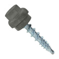 Fasteners Plus ST Fastening ZXL Woodbinder Metal-to-Wood #10 x 1 Burnished Slate Screws with EPDM Rubber Washer, 250-Count - Designed for Metal Roofing and Siding Panels