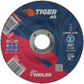 Weiler 57043 5 Inch Cutting Wheel, Tiger AO Steel/Metal Long Life Performance Cutting, .045" A60T Type 27 7/8" Arbor, Pack of 25