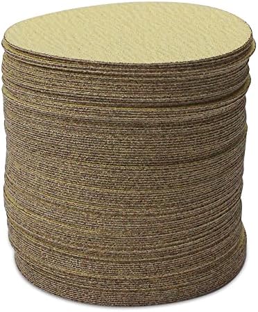 BHA 5" No Hole Hook & Loop Sanding Discs for DA Sander, 120 Grit - 100 Pack