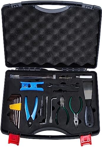 Creality 3D Printer Tool Box Kit, 35Pcs Case Includes 18 Types of Tools Screwdriver/Wrench/Pliers/Needle/SD Reader 3D Printing ABS Storage Toolbox Set for Cleaning Finishing Printing