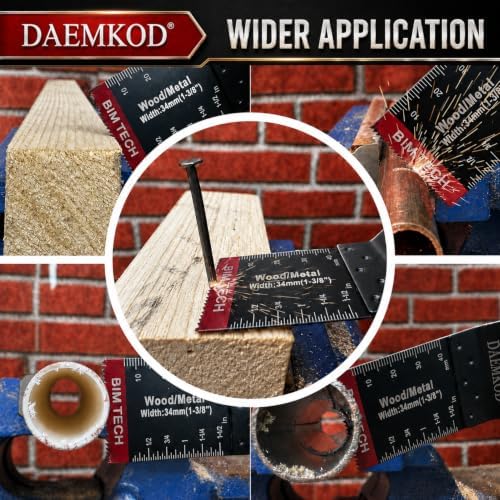 55PCS Bi-Metal Oscillating Tool Blade for Metal, Wood & Plastic