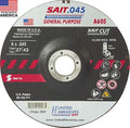 United Abrasives-SAIT 22047 A60S General Purpose Cut-Off Wheel (Type 27/Type 42 Depressed Center) 6" x .045" x 7/8", 50-Pack