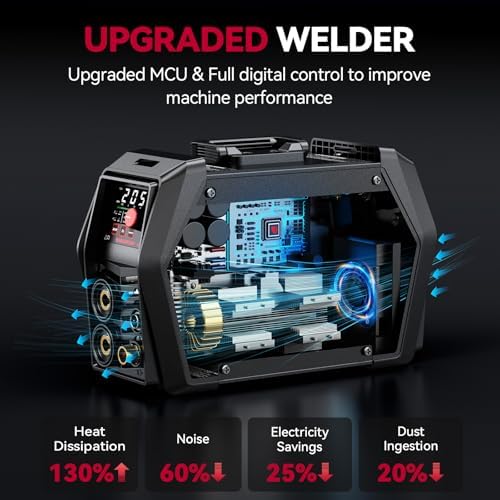 ARCCAPTAIN TIG 205 Pro Welder, 5 In 1 Welding Machine, 120/240V