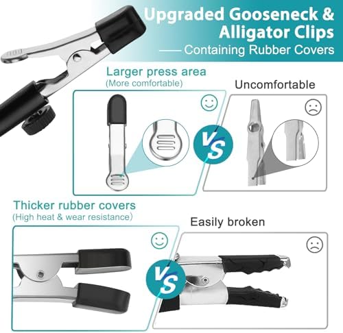 Helping Hands Soldering Station, 12X Magnifying Glass with Light and stand with 4 Magnetic Third Hand Soldering Tool, PCB Holder Magnifier Desk Lamp for Soldering Repairing Jewelry Crafts