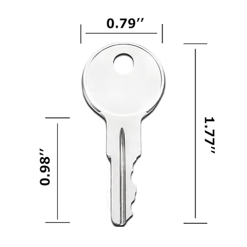 10PCS Equipment Keys CH510, Fit Some Truck Boxes and toolboxes from Delta, Brute Boxes, Better Built, DeeZee, Lund, Tractor Supply, Craftsman, Owens Products, UWS, Northern Tool