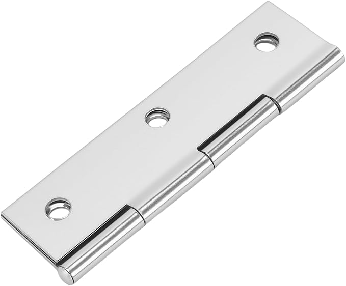 40 Pack 2.6 x 1.45 Inch Folding Hinges, Stainless Steel Cabinet Butt Hinges for Furniture, Drawer, Door, Silver