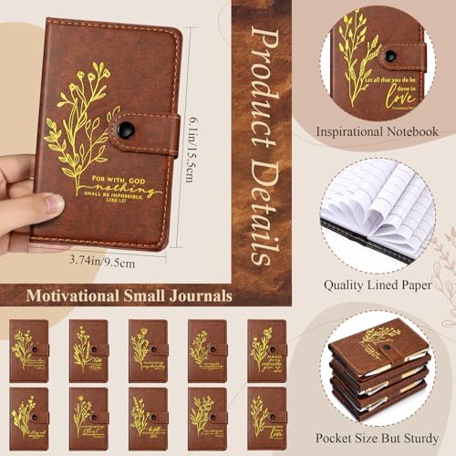 Spakon 80 Pcs Christian Prayer Journals with Pens, English Aesthetics