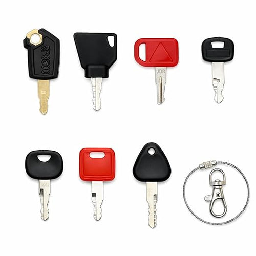 13 Heavy Equipment Key Set Consturction Ignition Keys fits Cat, JD, Case, Komatsu, Hyster, Kubota, JCB, Bobcat, Daewoo, JLG, Toyota, Hitachi, Kobelco, Takeuchi, Volvo