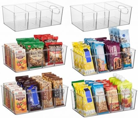 ClearSpace Pantry Organizers and Storage and Cabinet Organizer, 6 Pack
