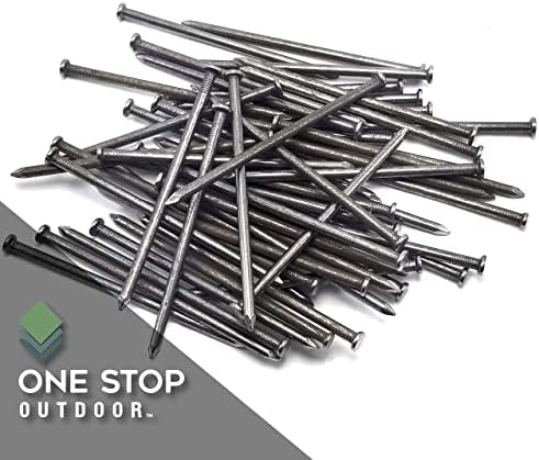 50-Pack - USA MADE Synthetic Grass Turf Nails 6" Stakes (5 Pound) Non-Galvanized 4-Gauge Style, Will Rust for Extra Hold - Spikes for Artificial Turf & Landscape No Dig Edging (Approximately 50 Nails)