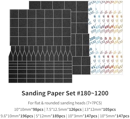 Reciprocating Sander,USB Quick Charging Sanding Pen With 8pcs Sanding Head,Self-Adhesive Sandpaper Pre-cut mesh 134pcs (ESA)