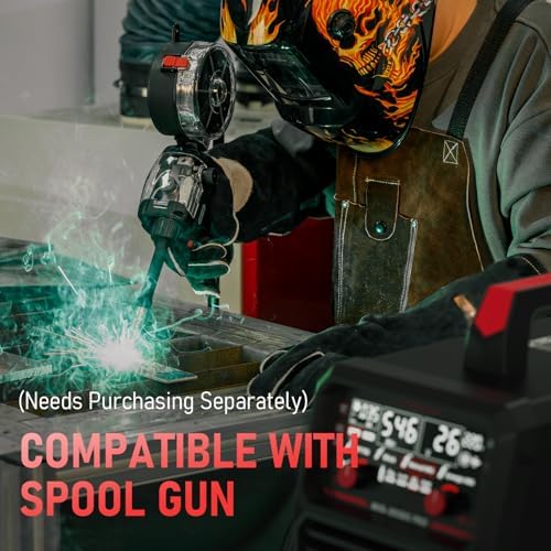 YESWELDER 250A MIG Welder, 110V/220V Dual Voltage 6-In-1 Welding Machine