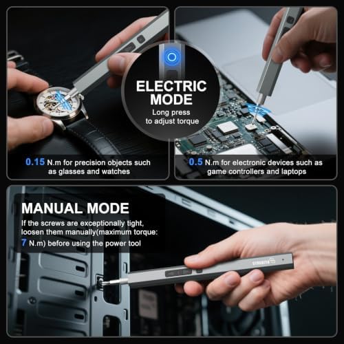 STREBITO Electric Screwdriver, 144-in-1 Precision Screwdriver Set