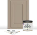 ALL-IN-ONE Paint by Heirloom Traditions, Tapestry (Khaki Brown), 8oz Sample - Durable cabinet and furniture paint. Built in primer and top coat, no sanding needed. Includes our 30 featured color card.