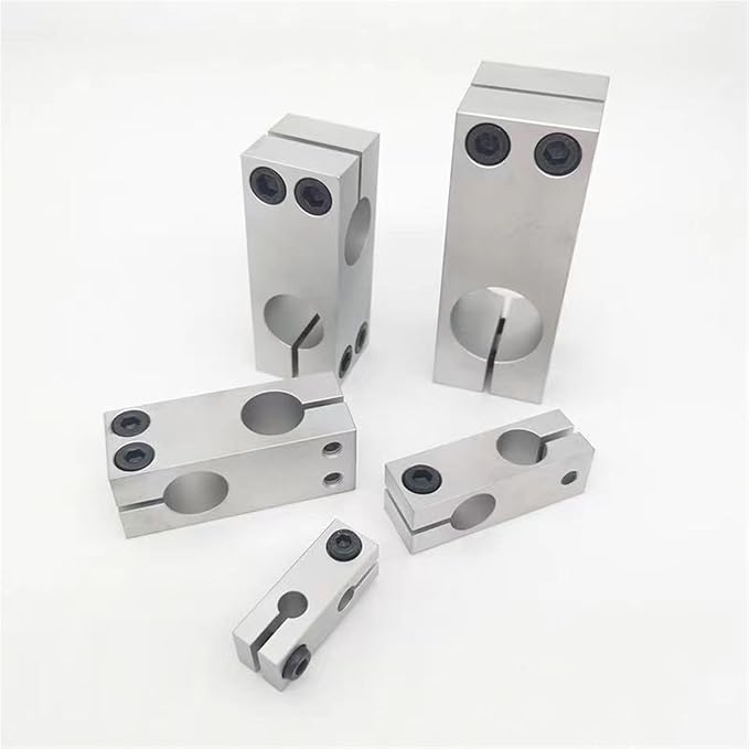 Optical Shaft Cross Clamp Fixed Bracket Parallel and Vertical Connection Locking Aluminum Double Hole Same Diameter Connector (Color : 30mmx30mm)