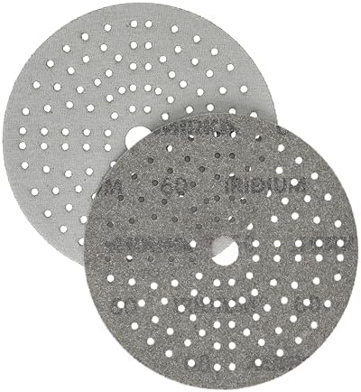 Mirka Iridium 6 Inch 60 Grit Premium Ceramic Blend Sanding Discs, 50 Pack