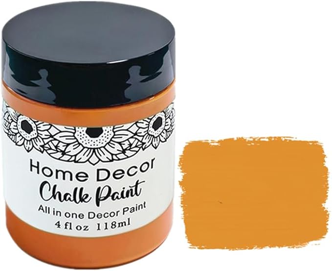 Non-Toxic Furniture Paint Vintage Chalk Paint for Wood/Metal/Glass, Indoor/Outdoor Use No Sanding & Primer Needed Matte Finish Cabinet Paint, Waterbased | Acrylic | Crafts for DIY Projects 4oz/118ml