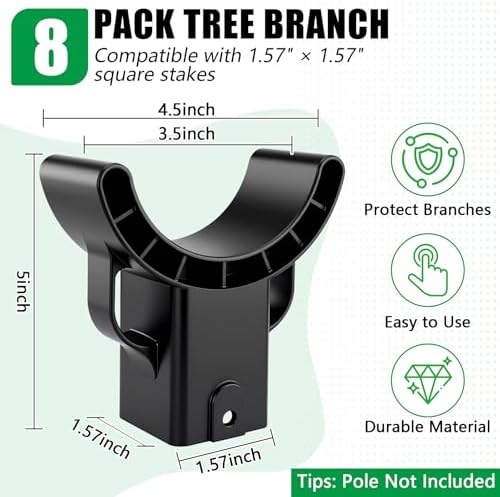 KJX 8 Pack Upgraded Tree Crutches, Fruit Tree Branch Supports