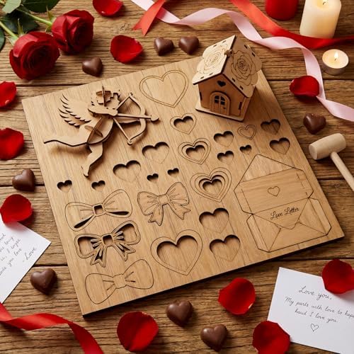 24 Pcs Teak Wood Color Wood Plywood Board for Laser Cutting, 12 x 12 Inch