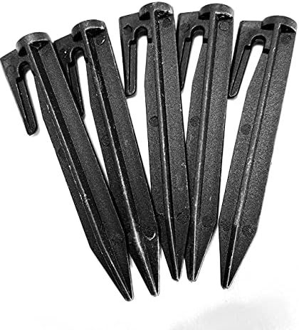 EMBerg (500 Count) Plastic Boundary Wire Stakes Lawn Pegs Landscape Staples for Robomow Mower, Husqvarna Automower, Worx Landroid, Pet Fence, for use in Garden Lawn Fence (500 Count Package)