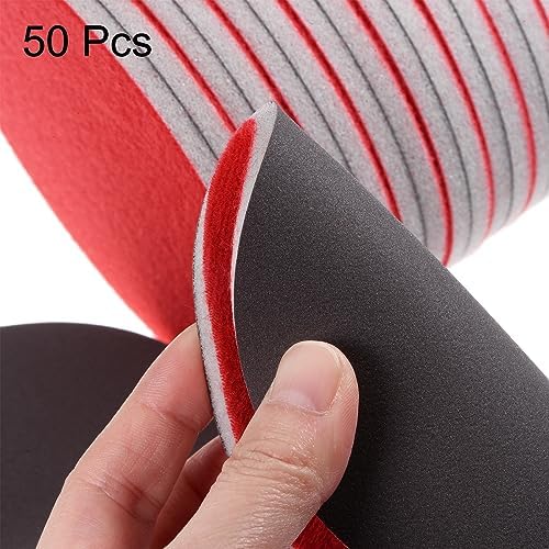 uxcell 50pcs 800 Grit Sanding Sponge 3 Inch Hook and Loop Sponge Sanding Disc Wet/Dry for Car Wood Drywall Metal