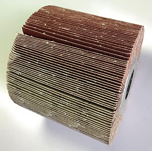 SIGNI Sandpaper Polishing burnishing Drawing Wheel Compatible with Burnishing Machine/Polisher/Sander 120x100mm (120 grit Sandpaper)