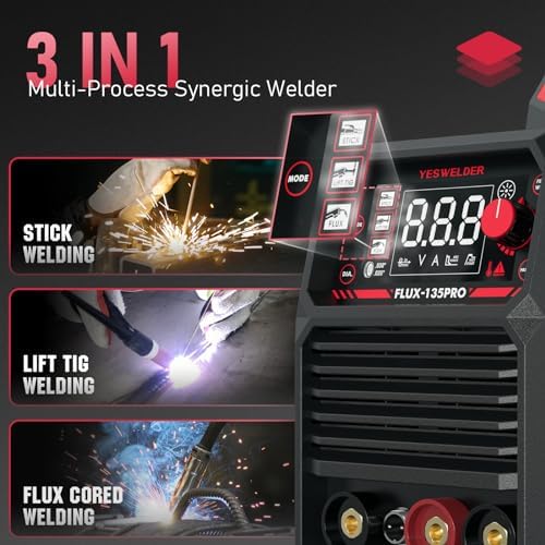 YESWELDER FLUX-135PRO Flux Core MIG Welder with Lift TIG Torch