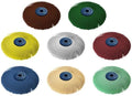 Dedeco Sunburst 3" TC Radial Disc Assortment – 3-Ply Aluminum Oxide (A/O) – 8-Piece Kit with 1/4" Arbor for Smoothing & Surface Finishing