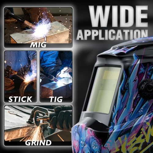 YESWELDER Auto Darkening Welding Helmet 1/1/1/1 True Color, LYG-L600A