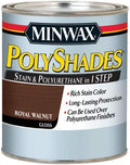 Minwax 214504444 Polyshades - Stain & Polyurethane in 1 Step, 1/2 pint, Royal Walnut, Gloss