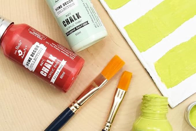 Little Birdie Chalk Paint Set - Matte Acrylic Painting Supplies for DIY Crafts, Furniture, Indoor Outdoor - Multisurface, Non Toxic, 60mL Bottles, Country Side