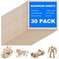30 Pack 15.7"x15.7"1/8" 3mm Basswood Sheets for Laser Cutting