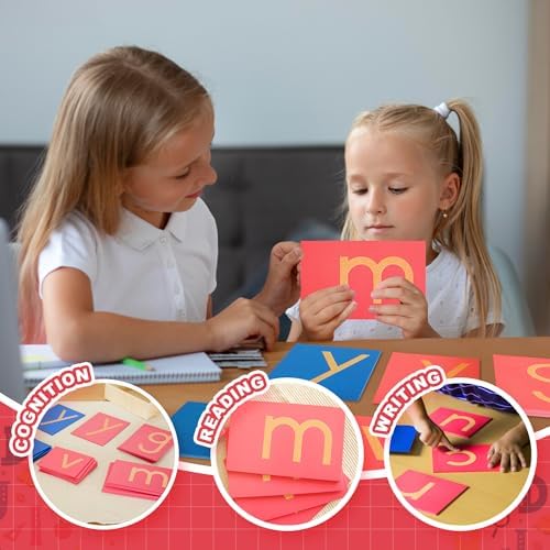 MONTESSORI OUTLET Lower Case Sandpaper Letters -Print for Children Aged 3-6: Montessori Education at School and Home