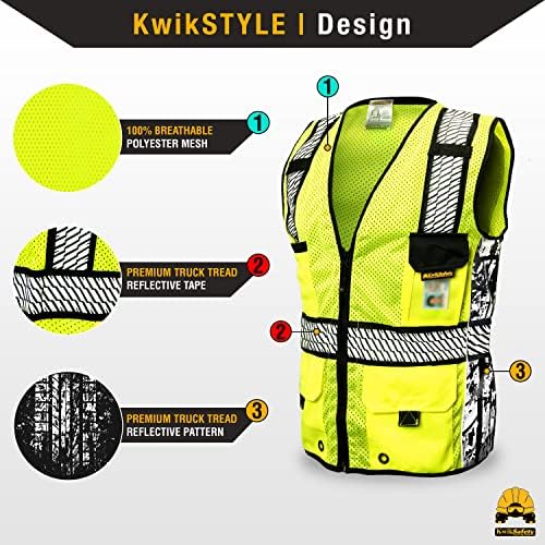 KwikSafety RoadBOSS Econ & Premium Safety Vest Class 2 ANSI OSHA