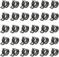 30pcs 1.02" ID Constant Tension Band Hose Clamps, 26mm Spring Band Type Action Hose Clamp Manganese Steel Fuel Line Clamp Low Pressure Air Clip Clamp for Fuel Hose Line Water Pipe Air Tube black