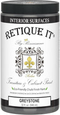 Retique It Chalk Furniture Paint, 32 Fl Oz (Pack of 1), 06 Greystone