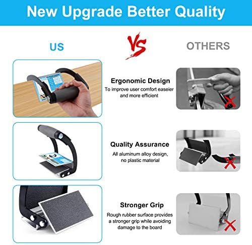 Newdeli Plywood Carrier, Panel Carrier, Drywall Carrying Tool Plywood Lifting Tool for Wood, Synthetic Cement Board - Clamping Thickness up to 3/4 inch