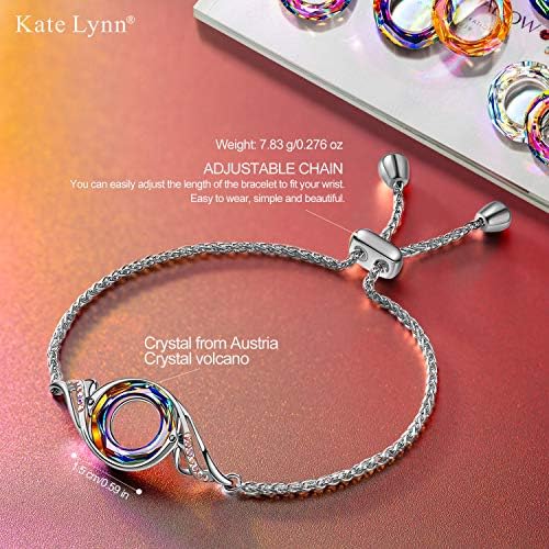 Kate Lynn Rise From the Ashes Phoenix Bracelet for Women, Adjustable Slider