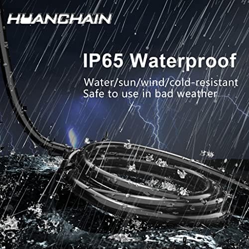 HUANCHAIN Indoor Outdoor Black Extension Cord 200 FT Waterproof 16/3 Gauge