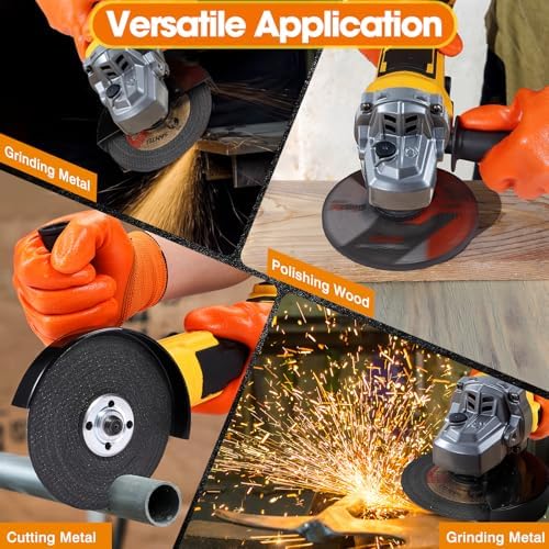 4.5" Brushless Cordless Angle Grinder Kit Compatible with Dewalt 20V Battery