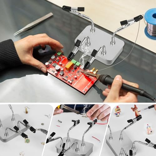 Soldering Helping Hands Station, NEWACALOX Magnetic Third Hand Helping Tool