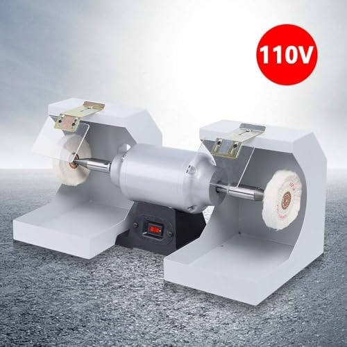 550W Dental Polishing Polish Lathe Machine,Buffing Grinder Lab Equipment Polisher,3000Rpm Dental Lab Bench Buffing Grinder ,for Jewelry Polishing Burnishing Casting