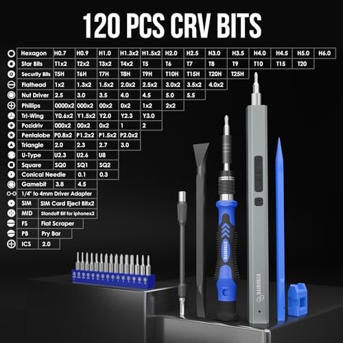 STREBITO Electric Screwdriver, 144-in-1 Precision Screwdriver Set