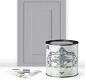 ALL-IN-ONE Paint by Heirloom Traditions, Cobblestone (Gray with subtle Blue Undertones), Quart - Durable cabinet and furniture paint. Built in primer and top coat, no sanding needed. Includes our 30